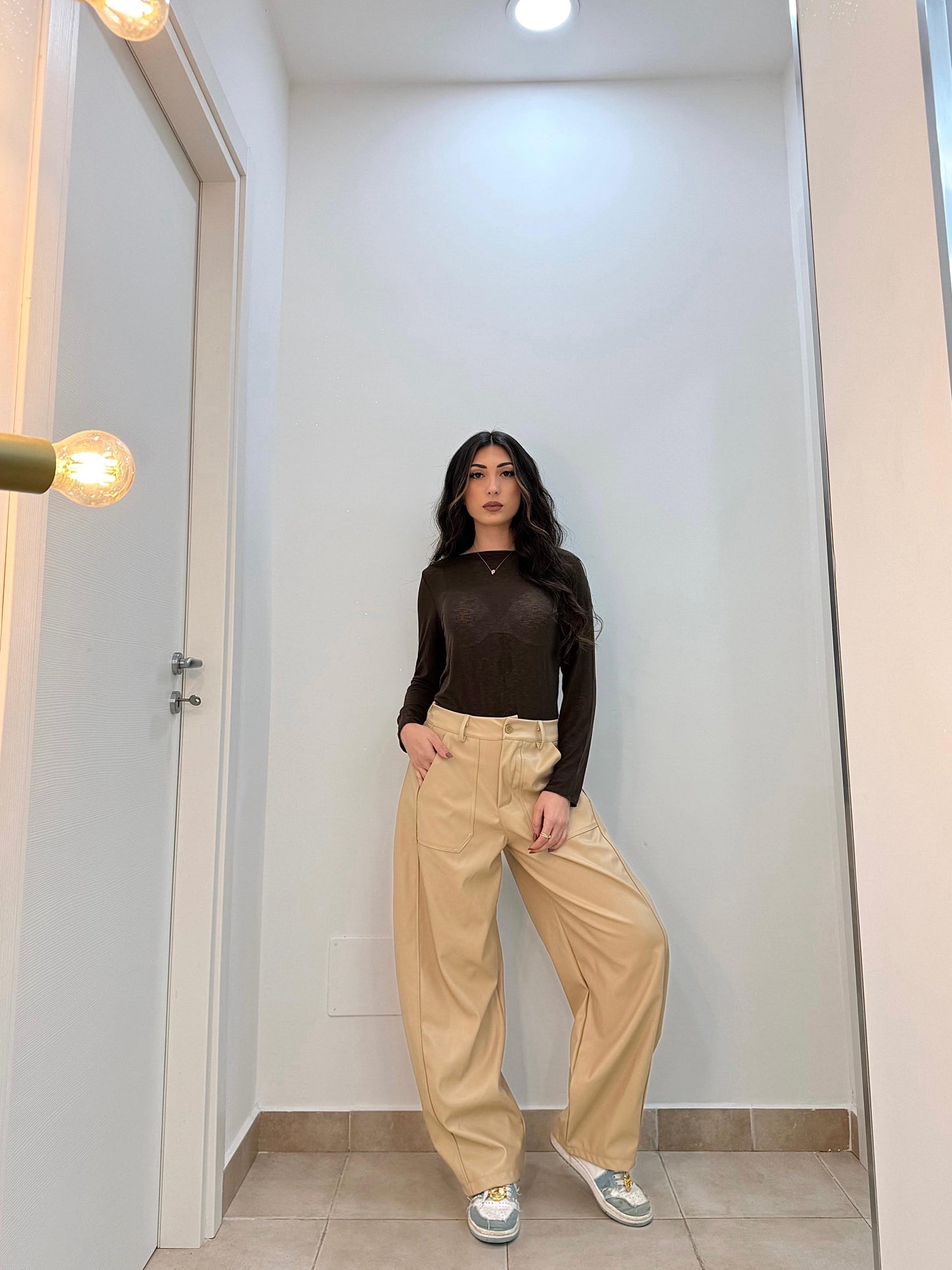 Pants Ballon ecopelle